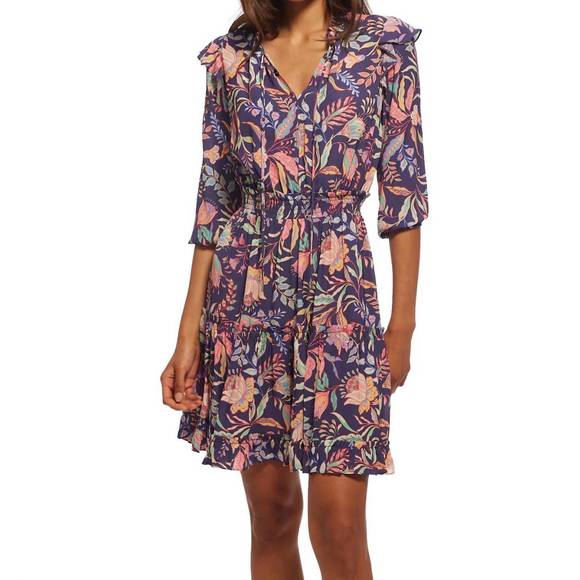 SHOSHANNA Dresses & Skirts - NEW SHOSHANNA addison dress in navy/pink multi
